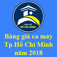 Bảng giá ca máy Tp Hồ Chí Minh năm 2018