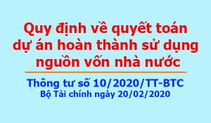 Thông tư số 10/2020/TT-BTC Bộ Tài chính ngày 20/02/2020
