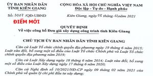 quyết định 3027/qđ-ubnd đơn giá xây dựng tỉnh Kiên giang