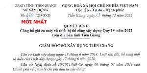 bảng giá ca máy tỉnh Tiền Giang quyết định 469/qđ-sxd
