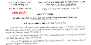 đơn giá xây dựng tỉnh Nghệ An quyết định 3925/qđ-ubnd